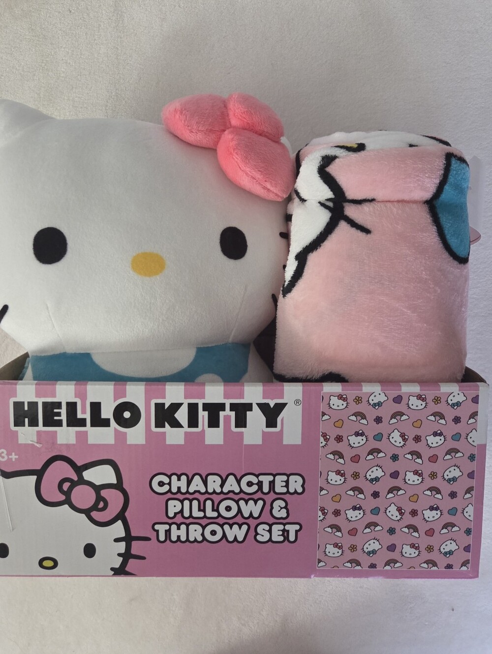 Hello Kitty Pillow & Throw Set